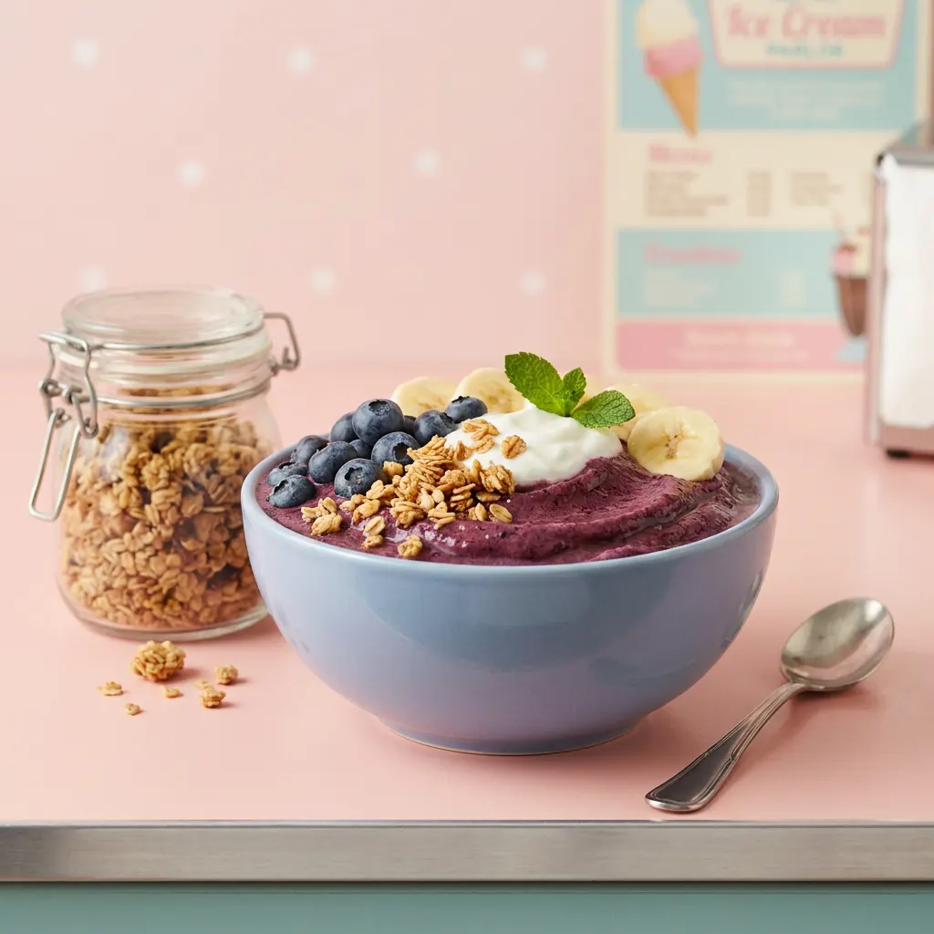 Acai Blueberry Smoothie Bowl
