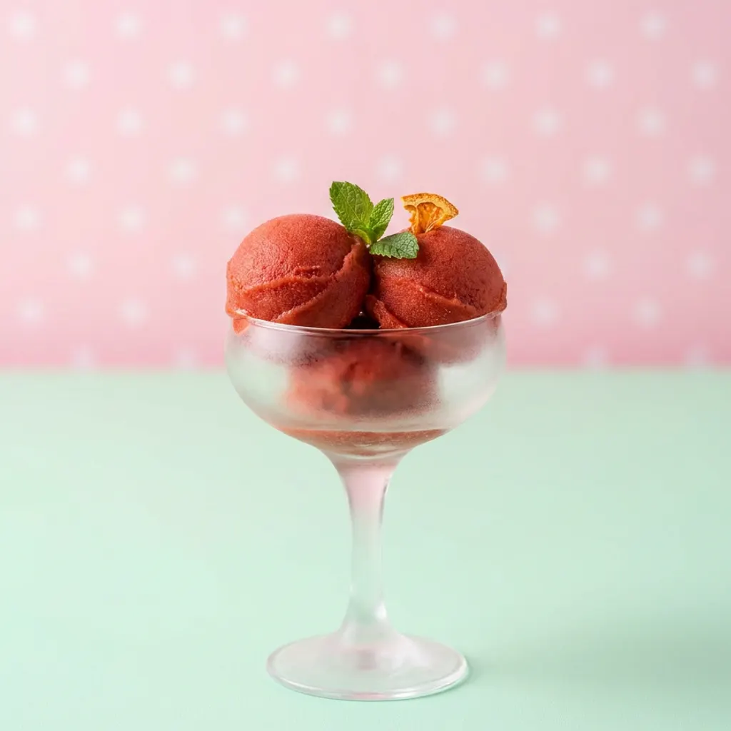 Blood Orange Cardamom Sorbet