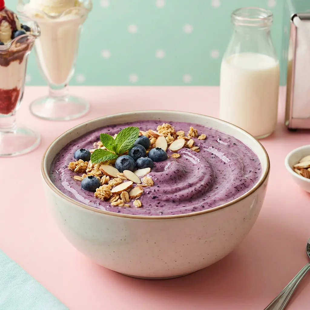 Blueberry Almond Smoothie Bowl