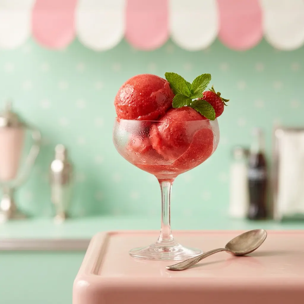 Classic Strawberry Sorbet