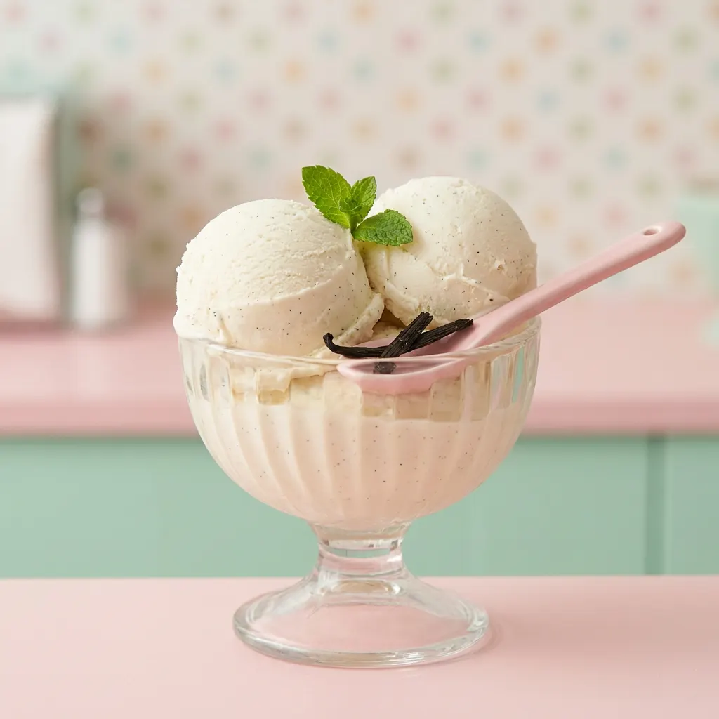 Creamy Vanilla Bean Protein Ice Cream