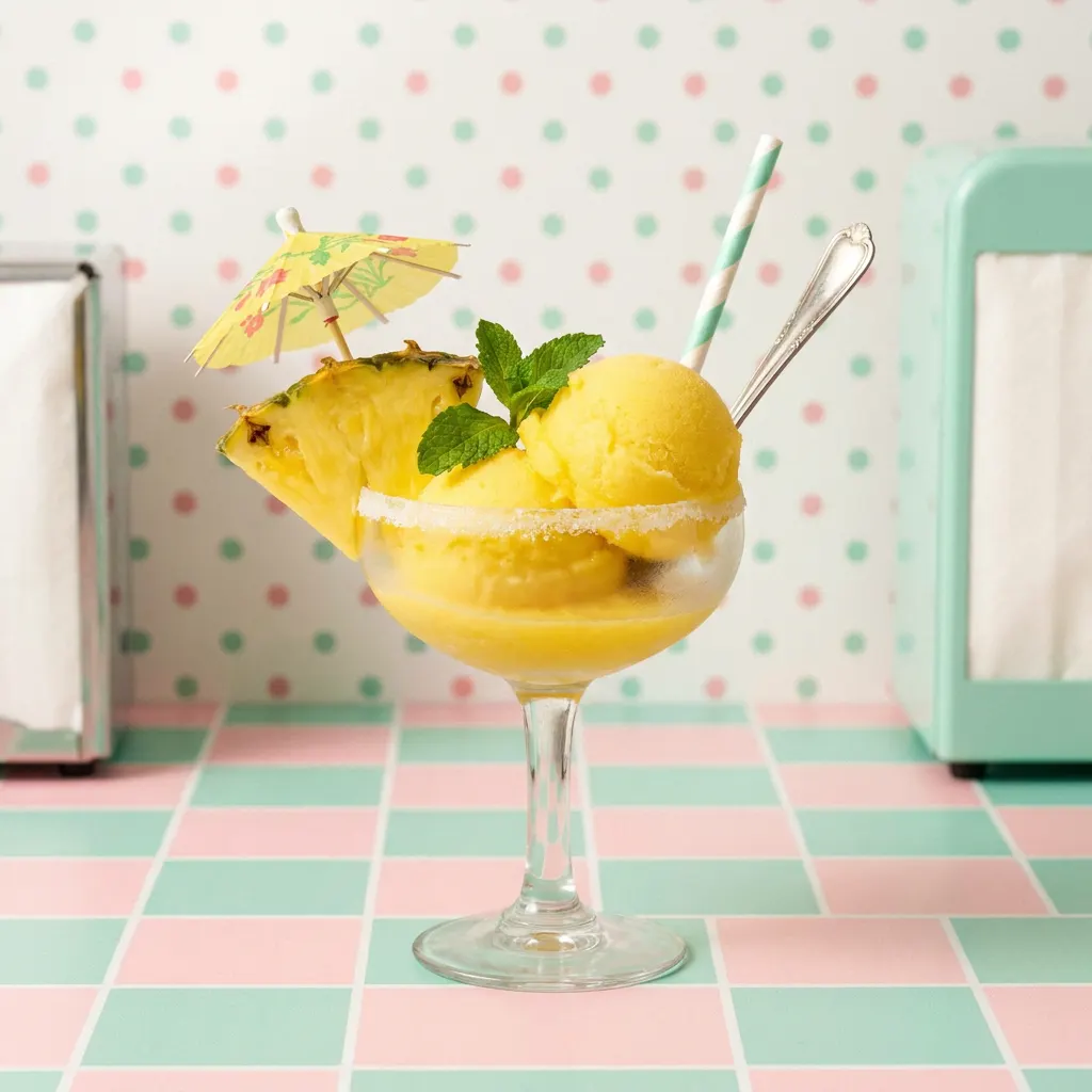 Golden Pineapple Sorbet