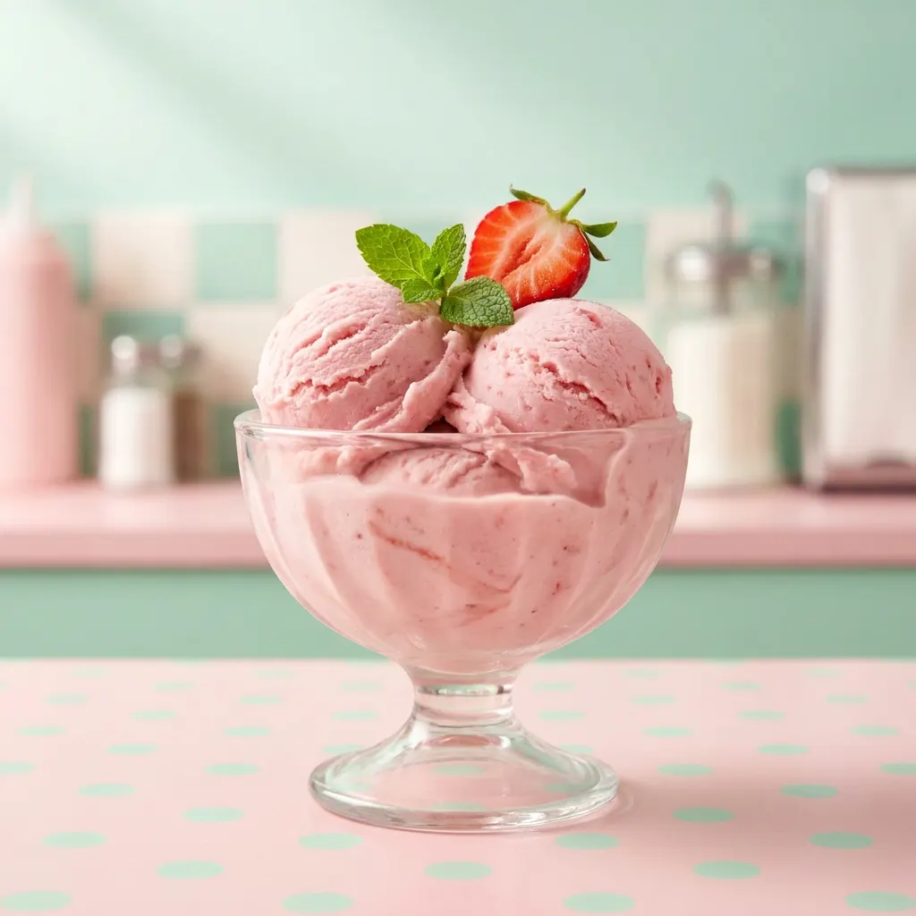 Greek Yogurt Strawberry Frozen Yogurt