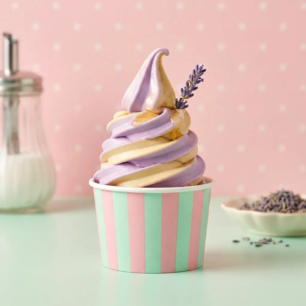 Honey Lavender Soft-Serve Swirl