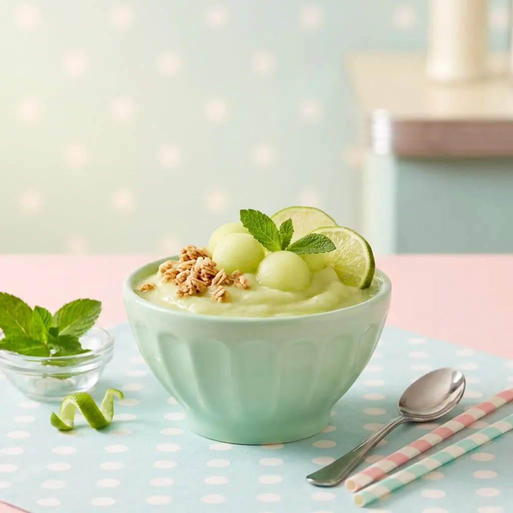 Honeydew Mint Lime Smoothie Bowl