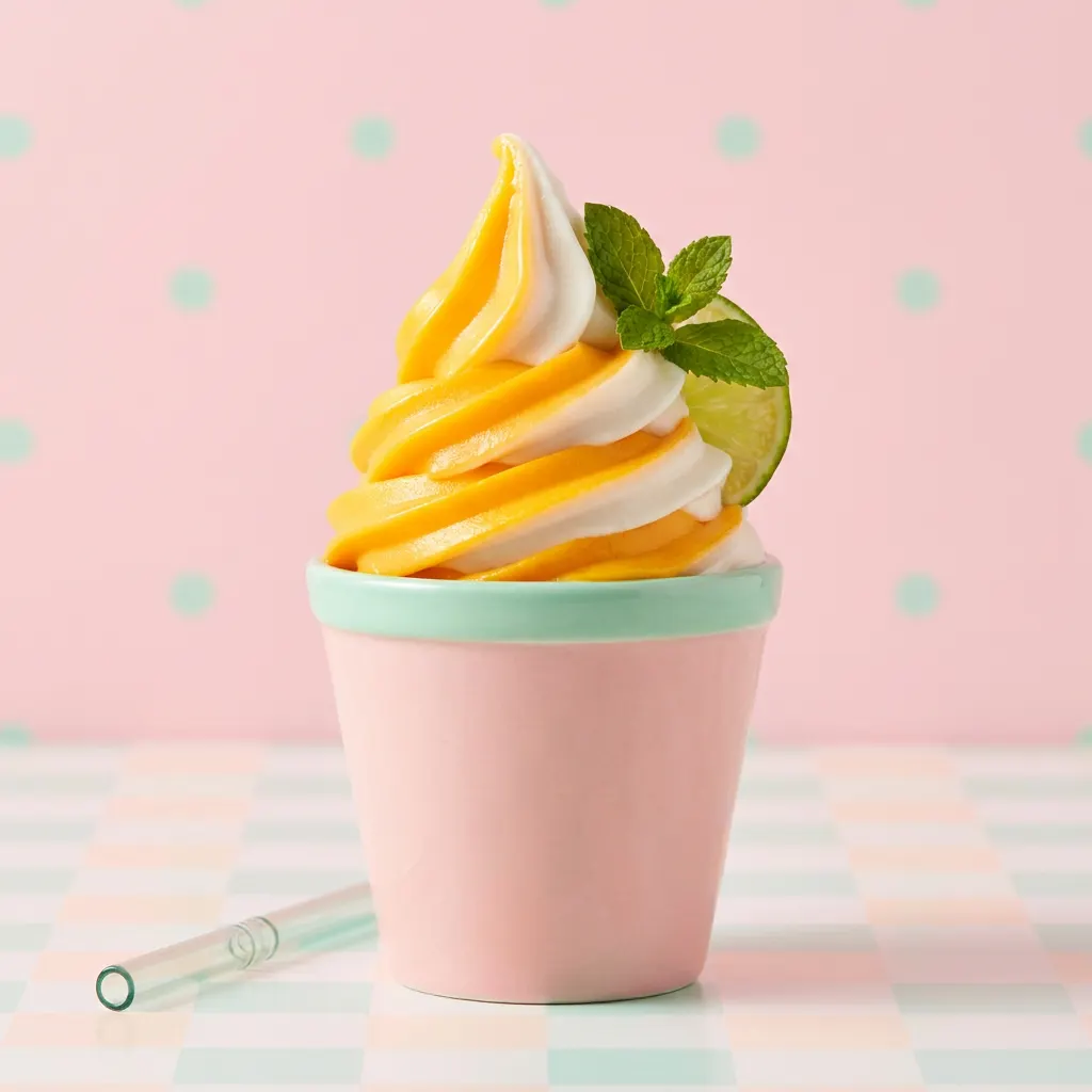 Mango Coconut Fruit Whip Swirl