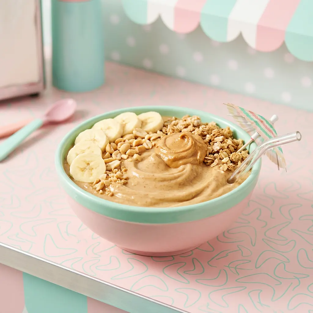 Peanut Butter Banana Smoothie Bowl
