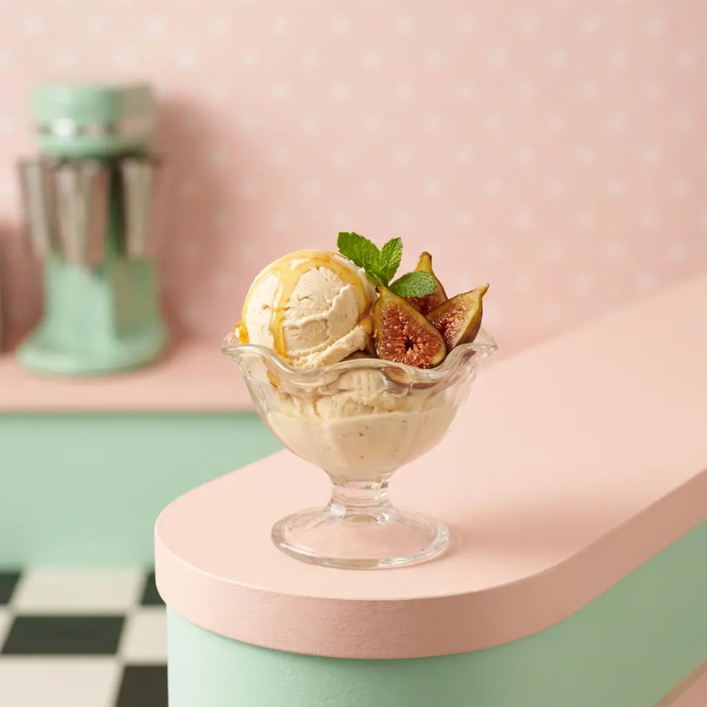 Roasted Fig and Honey Gelato