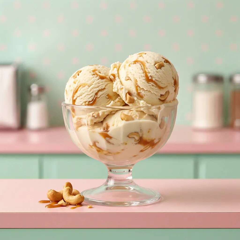Salted Caramel Cashew Ice Cream