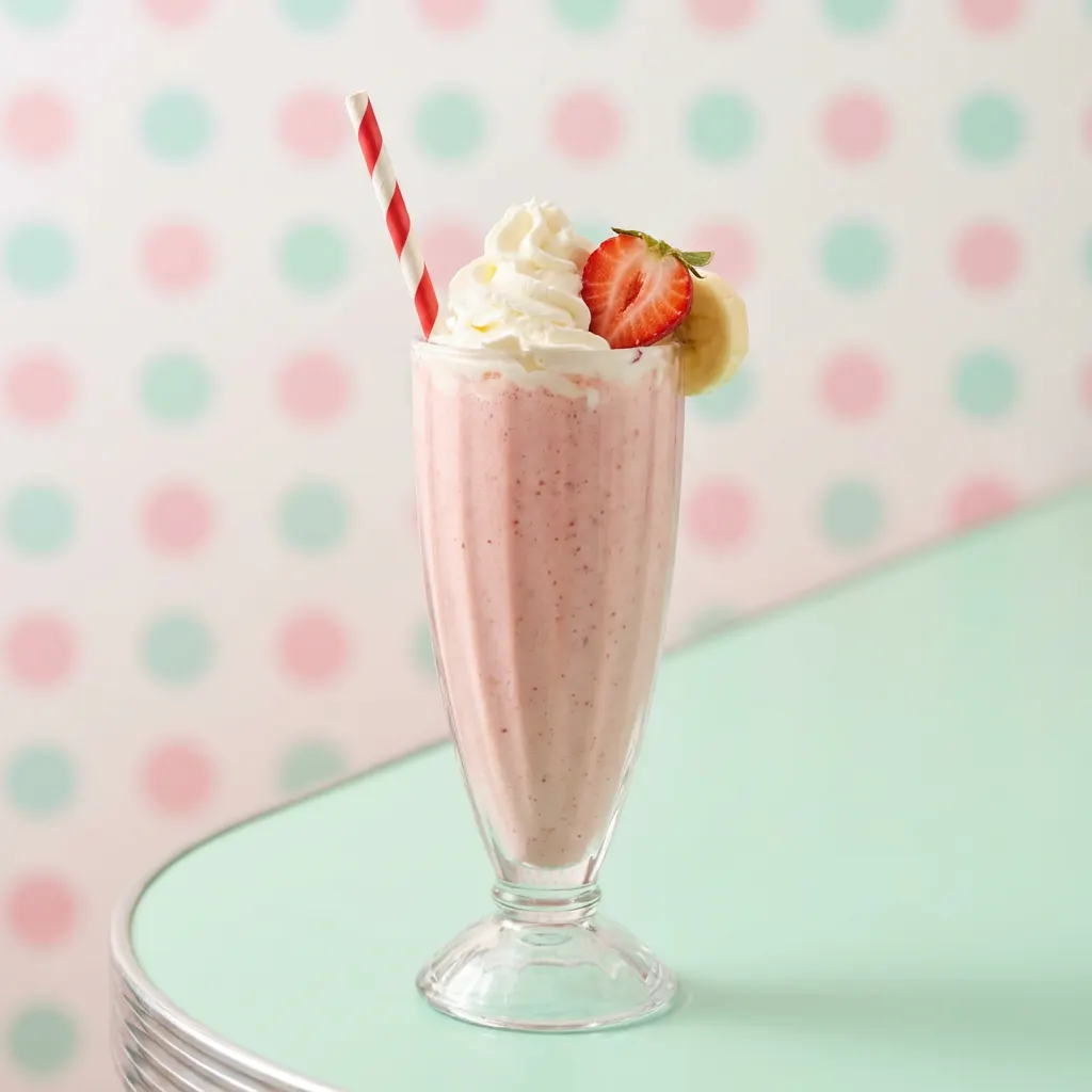 Strawberry Banana Milkshake