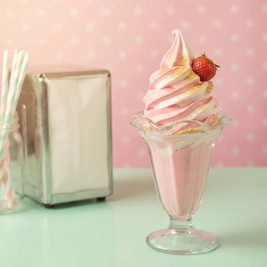 Strawberry Cheesecake Soft-Serve Swirl