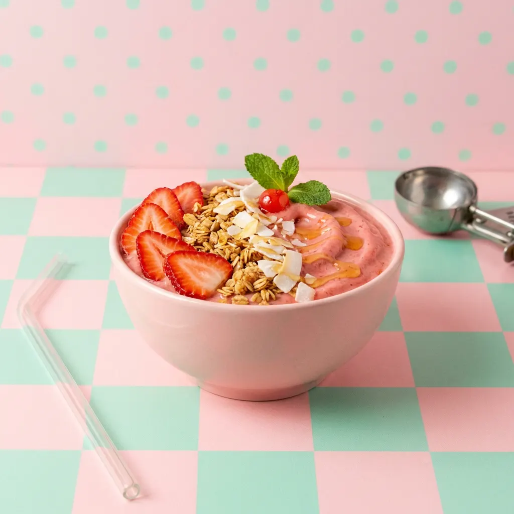 Strawberry Coconut Smoothie Bowl